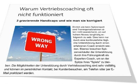 Der Verkaufsleiter als Coach