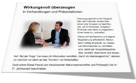 In Verhandlungen und Präsentationen überzeugen